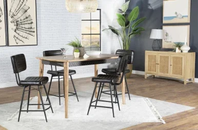 Partridge 5-piece Counter Dining Set Sheesham and Espresso / CS-110578-S5E