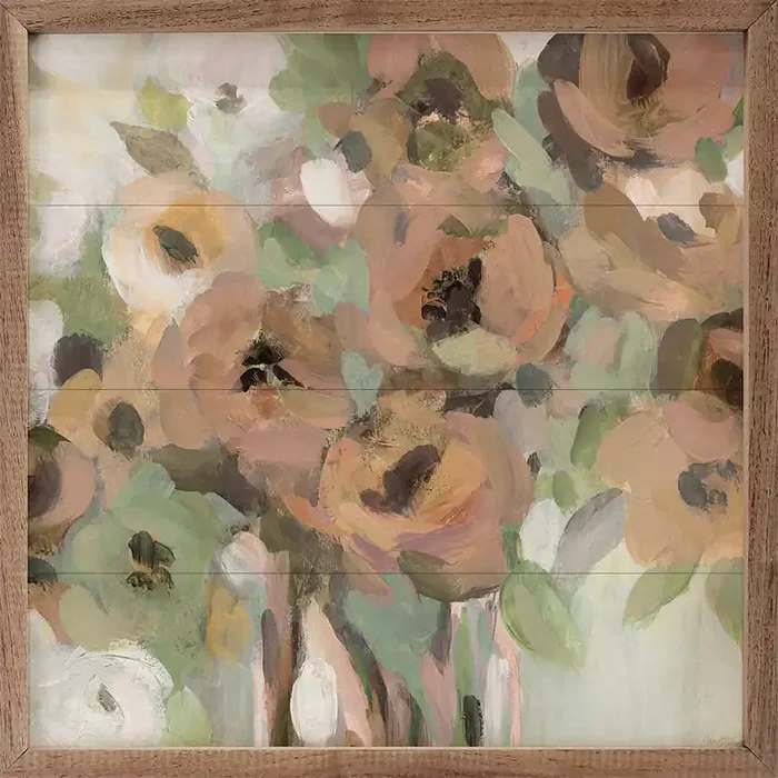 Peachy Blooms Wall Art