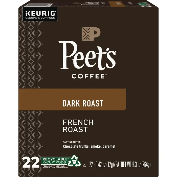 Peet‘s Coffee & Tea® French Roast Coffee K-Cups, 22/box