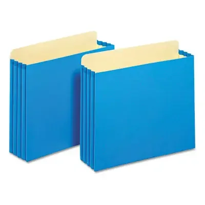Pendaflex® File Cabinet Pockets, 3.5″ Expansion, Letter Size, Blue, 10/box