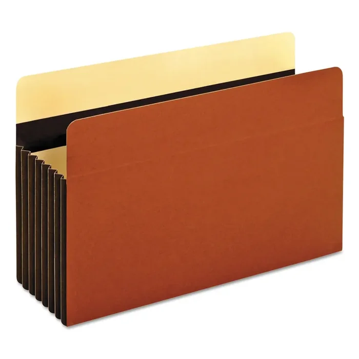 Pendaflex® Heavy-Duty File Pockets, 7″ Expansion, Legal Size, Redrope, 5/box
