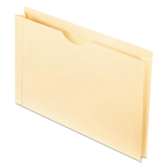 Pendaflex® Manila Reinforced File Jackets, 2-Ply Straight Tab, Legal Size, Manila, 50/box