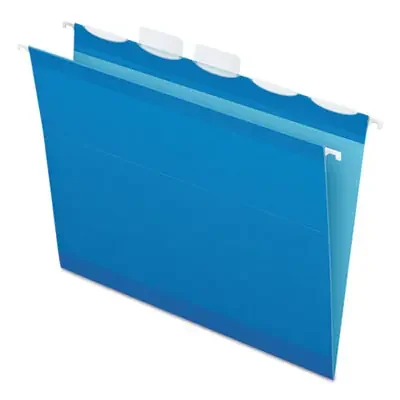 Pendaflex® Ready-Tab Colored Reinforced Hanging Folders, Letter Size, 1/5-Cut Tabs, Blue, 25/Box