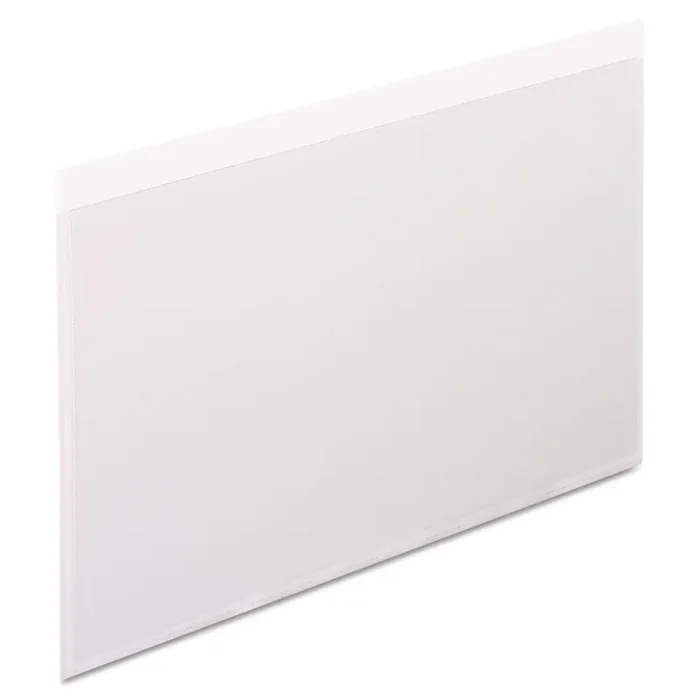 Pendaflex® Self-Adhesive Pockets, 5 X 8, Clear Front/white Backing, 100/box