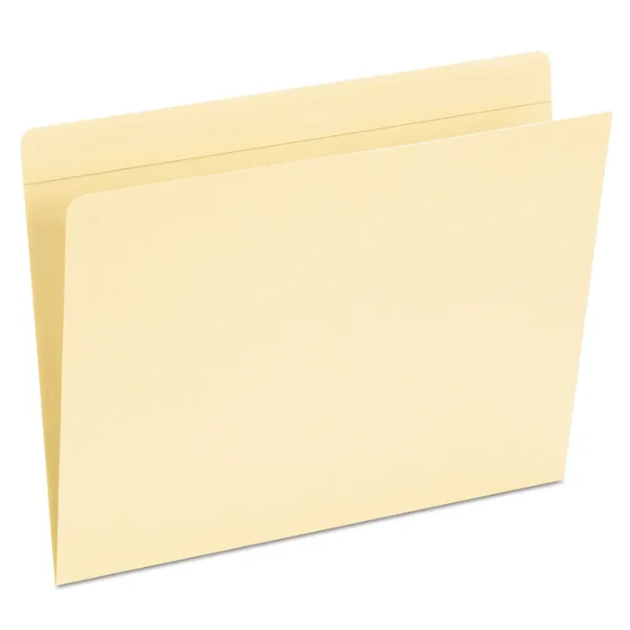 Pendaflex® Top Tab Pocket Folders, Straight Tabs, Letter Size, Manila, 50/Box