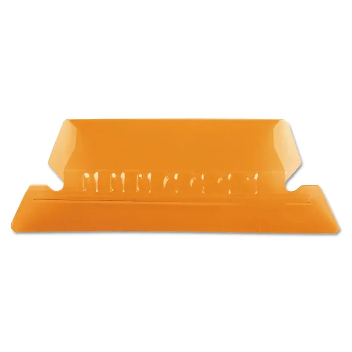 Pendaflex® Transparent Colored Tabs For Hanging File Folders, 1/5-Cut, Orange, 2″ Wide, 25/Pack