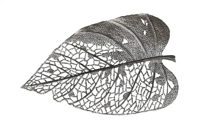 Phillips Collection – Birch Leaf Wall Art, Silver, XL – TH108527
