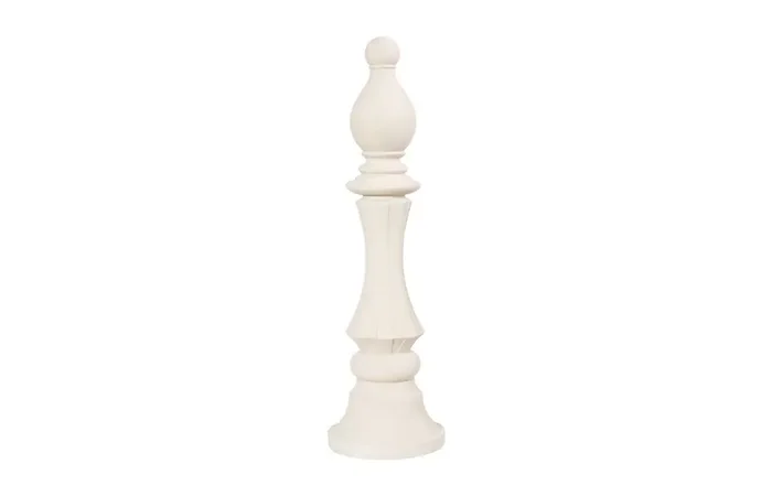 Phillips Collection – Bishop Chess Sculpture, Cast Stone White – PH115696