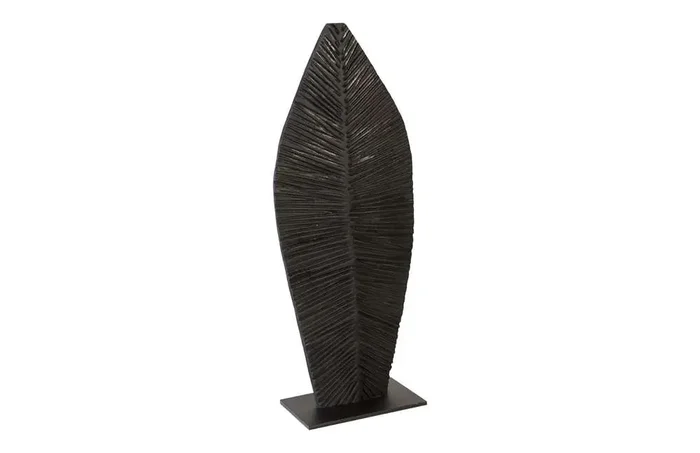 Phillips Collection – Carved Leaf on Stand, Burnt, SM – TH89173