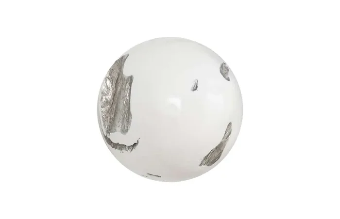 Phillips Collection – Cast Root Wall Ball, Resin, White, SM – PH65327