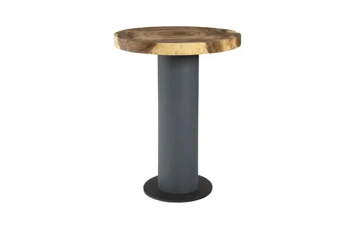 Phillips Collection – Concrete Bar Table, Chamcha Wood Top – TH78367