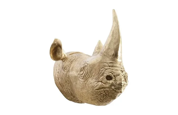 Phillips Collection – Rhino Wall Art, Resin, Gold Leaf – PH67514