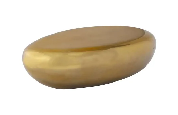 Phillips Collection – River Stone Coffee Table, Liquid Gold, Large – PH67801