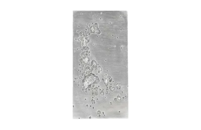 Phillips Collection – Splotch Wall Art, Rectangle, Silver Leaf – PH94492