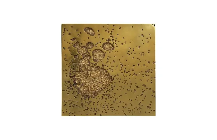 Phillips Collection – Splotch Wall Art, Square, Gold Leaf – PH107319