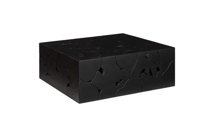 Phillips Collection – Teak Slice Coffee Table, Square, Black – ID112145