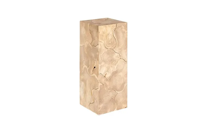 Phillips Collection – Teak Slice Pedestal, Square, Bleached , MD – ID116321