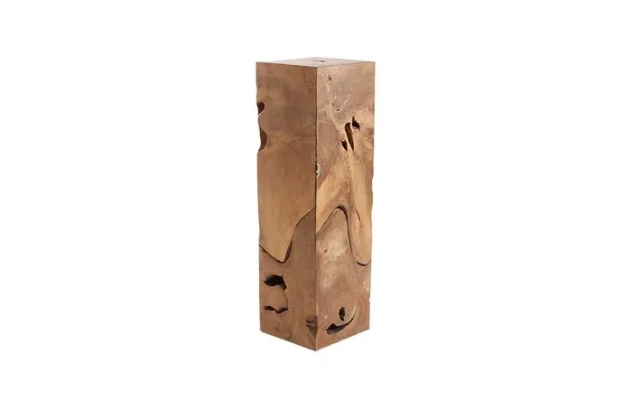 Phillips Collection – Teak Slice Pedestal, Square, LG – ID65140