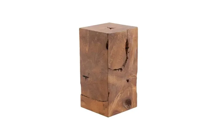 Phillips Collection – Teak Slice Pedestal, Square, SM – ID65138