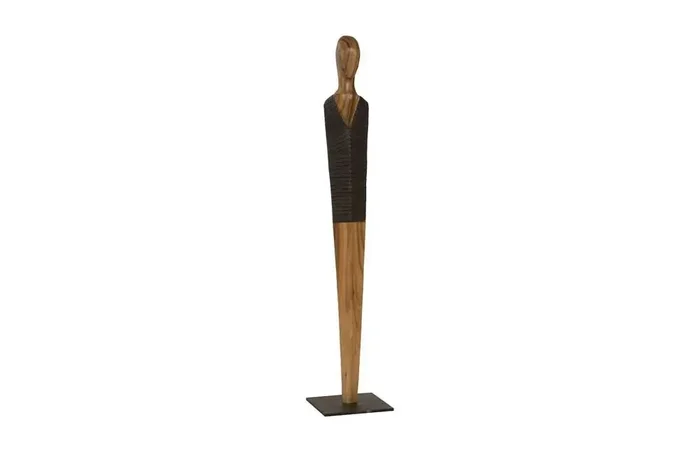 Phillips Collection – Vested Male Sculpture, Medium, Chamcha, Natural, Black, Copper – TH96241
