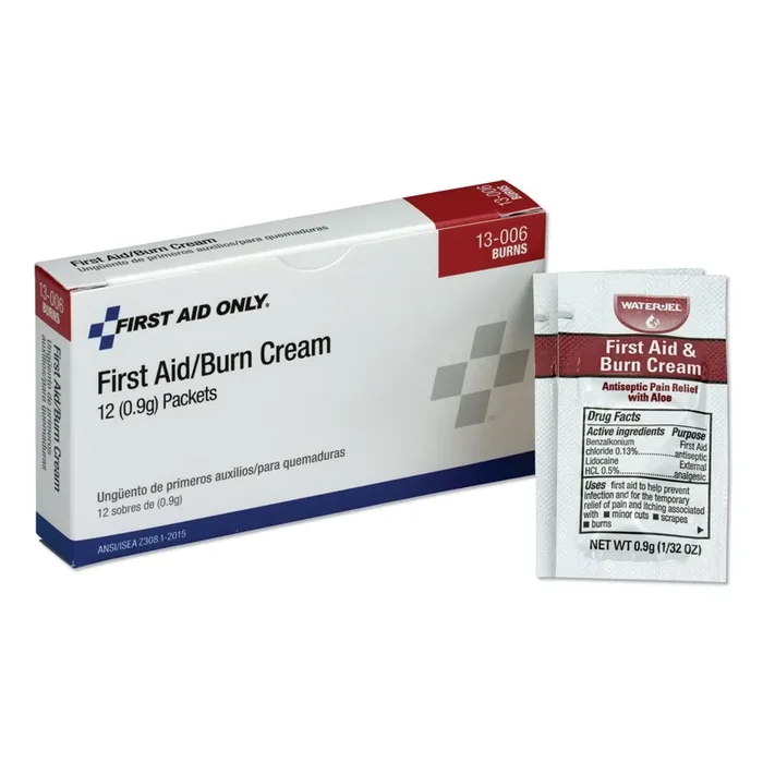 PhysiciansCare® by First Aid Only® First Aid Kit Refill Burn Cream Packets, 0.1 G Packet, 12/box