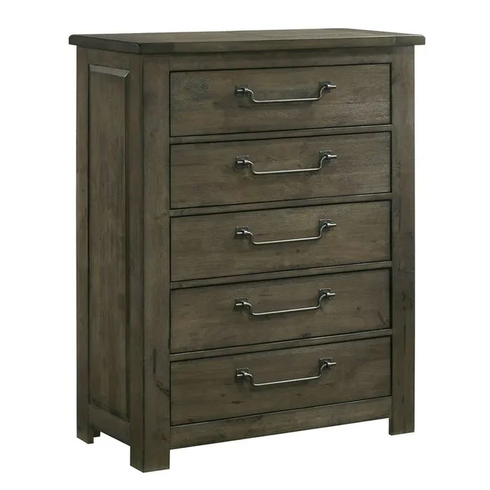 Picket House Furnishings – Memphis 5-Drawer Chest in Grey – MV500CH