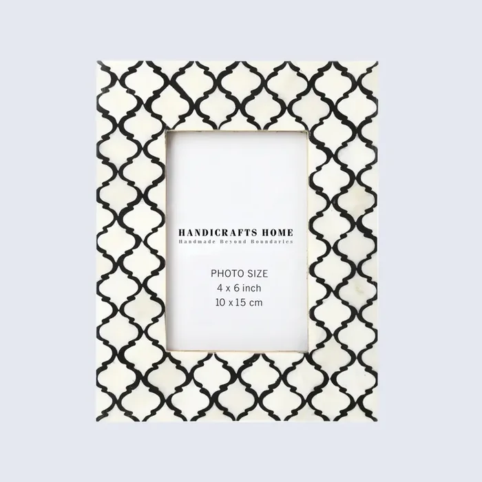 Picture Frames Moroccan Pattern Bone & Resin Inlay Collection in 5 Color Options 1.5″ Border Width – Wholesale picture frames
