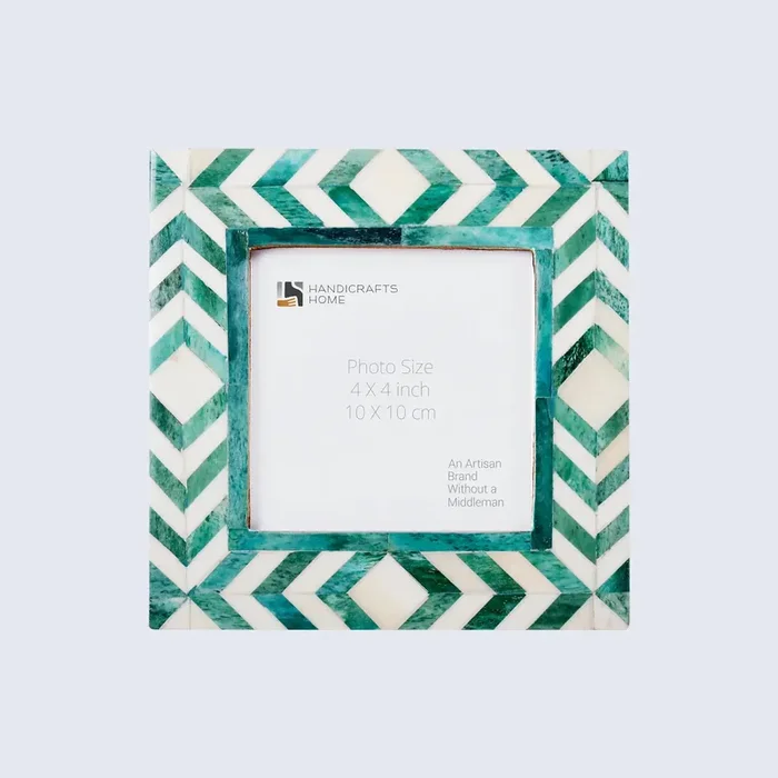 Picture Frames Taj Pattern Bone Inlay Collection in 25 Sizes, Green – Wholesale picture frames