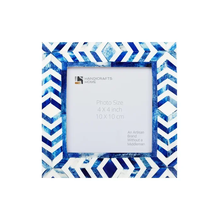 Picture Frames Taj Pattern Bone Inlay Collection in 27 Sizes, Blue – Wholesale picture frames