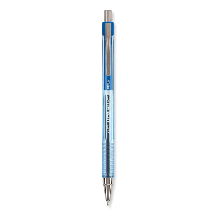 Pilot® Better Ballpoint Pen, Retractable, Medium 1 Mm, Blue Ink, Translucent Blue Barrel, Dozen