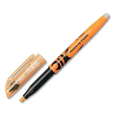 Pilot® Frixion Light Erasable Highlighter, Orange Ink, Chisel Tip, Orange/black Barrel, Dozen