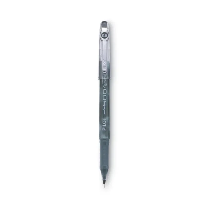 Pilot® Precise P-500 Gel Pen, Stick, Extra-Fine 0.5 Mm, Black Ink, Black Barrel, Dozen