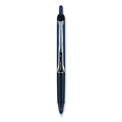 Pilot® Precise V5RT Rollerball Pen, Retractable, Extra-Fine 0.5 mm, Navy Ink, Navy Barrel, Dozen