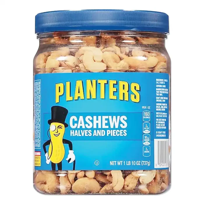 Planters® Salted Cashew Halves And Pieces, 26 Oz Canister