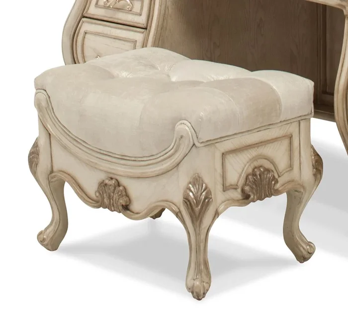 Platine de Royale Vanity Bench in Champagne