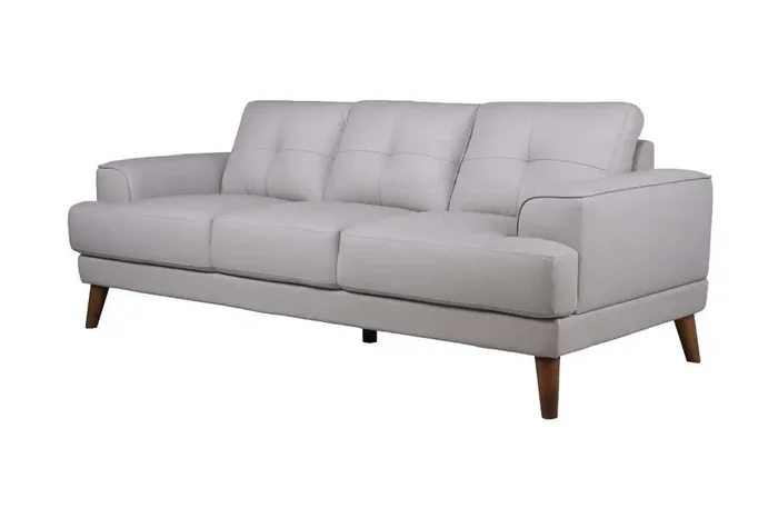Porter Designs – Anzio Top Quality Leather Sofa, Cream – 02-204C-01-7120
