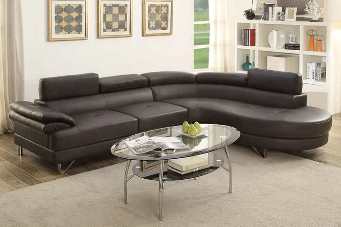 Poundex 2 Piece Sectional Sofa Model F6969