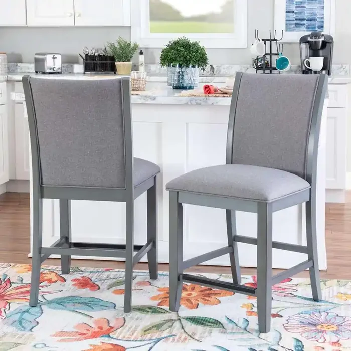 Powell Company – Abbot Counter Stools, Grey (Set of 2) – D1518LD23CS