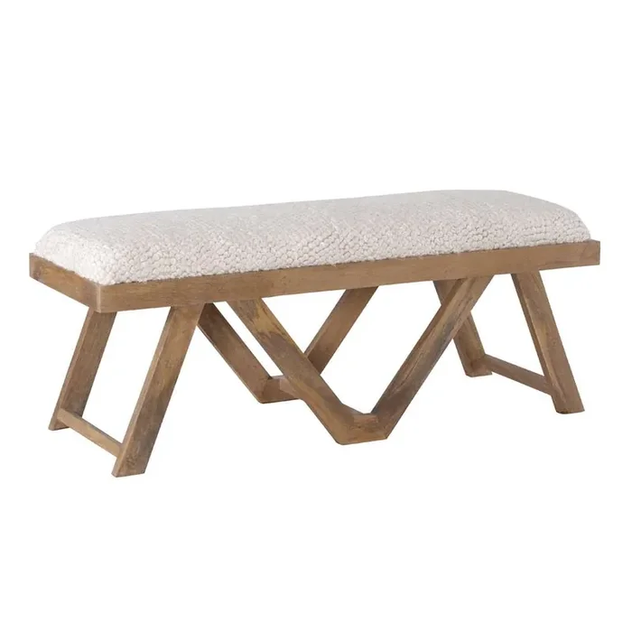 Powell Company – Byan Upholstered Bench Brown – D1424A21BR