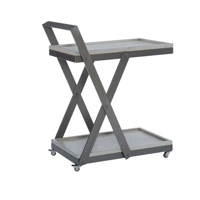 Powell Company – Elinore Bar Cart Pebble Gray – D1529LA23GRY