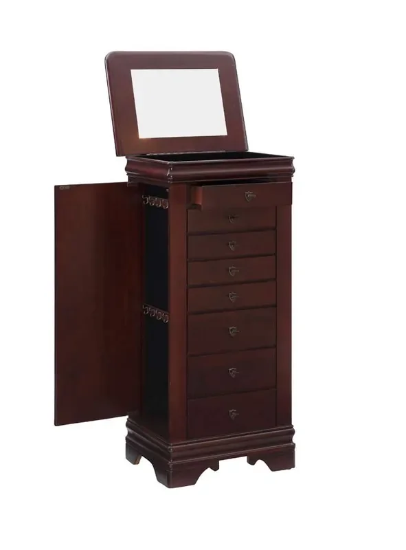 Powell Company – Louis Philippe Marquis Cherry Jewelry Armoire – 508-315