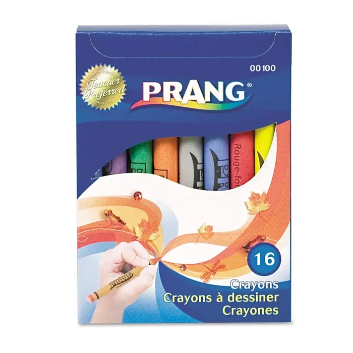 Prang® Crayons Made With Soy, 16 Colors/box