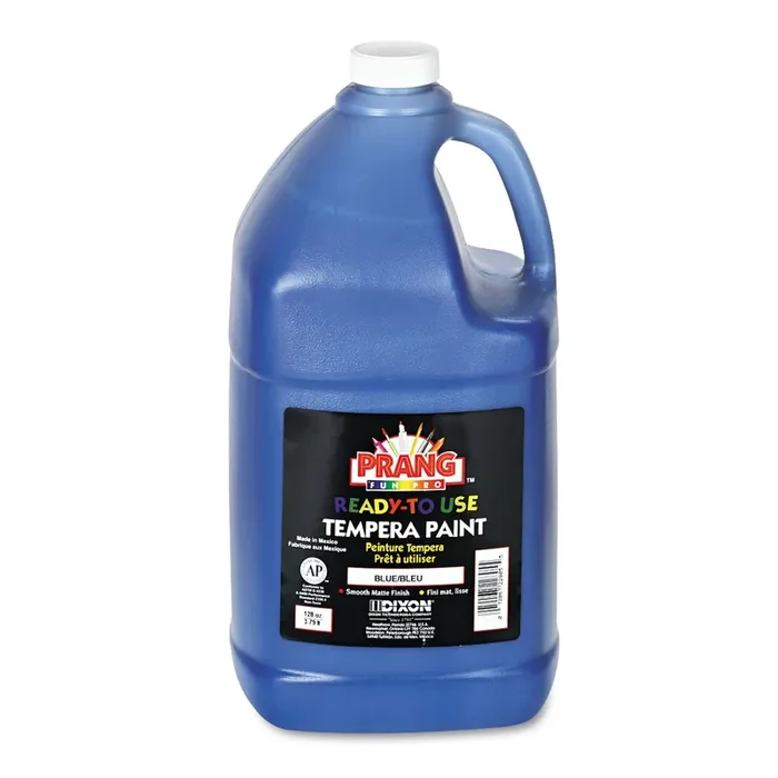 Prang® Ready-To-Use Tempera Paint, Blue, 1 Gal Bottle