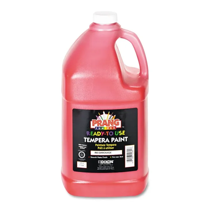 Prang® Ready-To-Use Tempera Paint, Red, 1 Gal Bottle