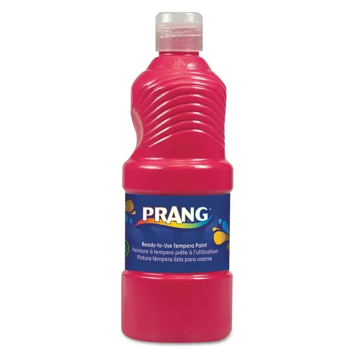 Prang® Ready-To-Use Tempera Paint, Red, 16 Oz Dispenser-Cap Bottle
