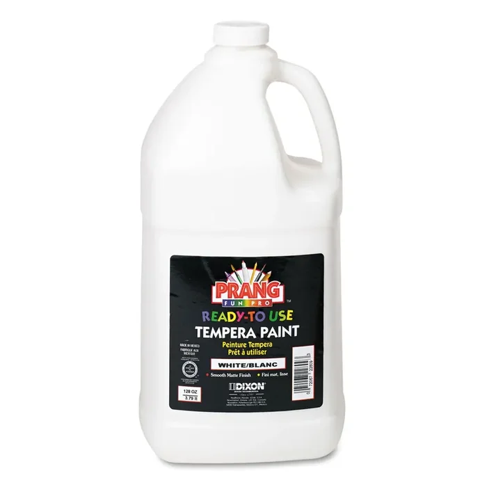 Prang® Ready-To-Use Tempera Paint, White, 1 Gal Bottle