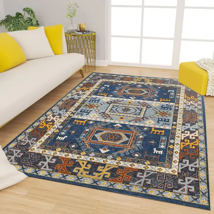 Premium Hand-Tufted Rug Made of 100% Wool – Inca Fable – 5×8 Feet