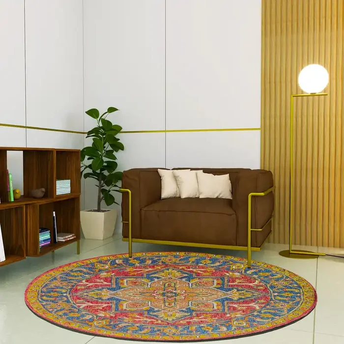 Premium Hand-Tufted Rug Made of 100% Wool – Maras Palace – 5×5 Feet