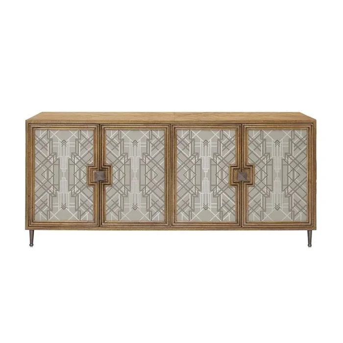 Pulaski – Mid-Century Modern 4 Door Credenza – P301603_CLOSEOUT
