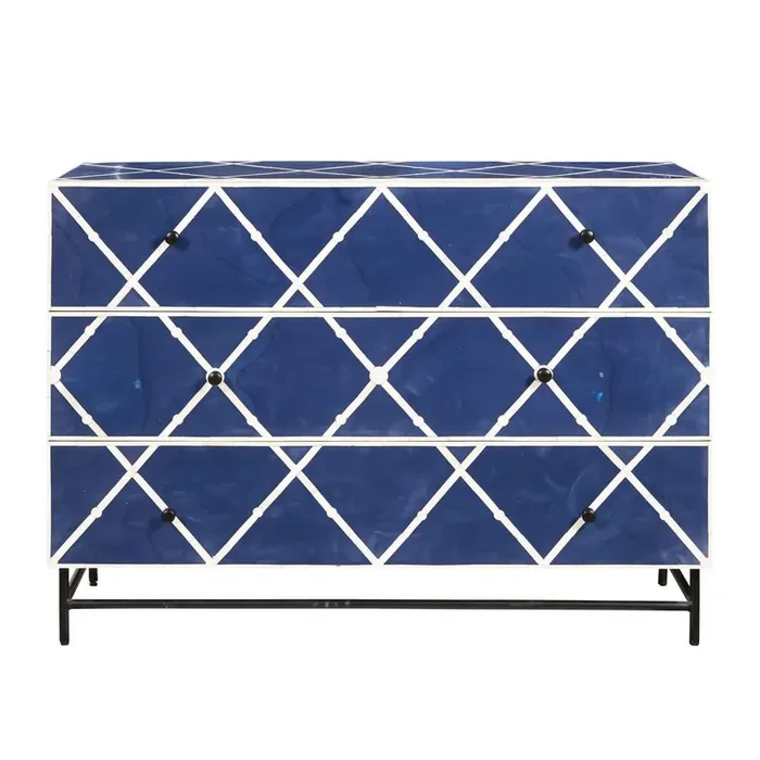 Pulaski – Navy Blue 3-Drawer Accent Chest – P301511_CLOSEOUT